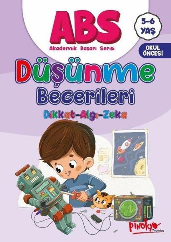 5 - 6 Yaş ABS - Düşünme Becerileri - Dikkat Algı Zeka - Pinokyo - Image 1