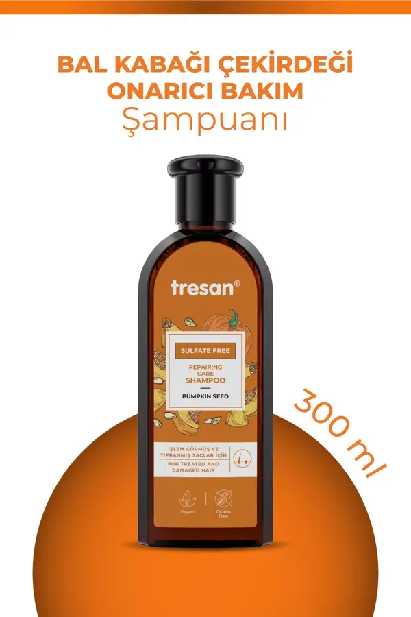 Tresan Bal Kabağı Çekirdeği Onarıcı Sülfatsız Bakım Şampuanı 300 ml - Image 1