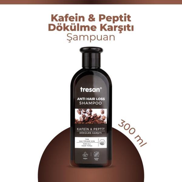 Tresan Kafein & Peptit Dökülme Karşıtı Şampuan 300 ml - Image 1