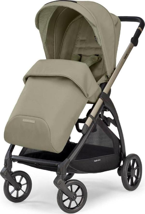 Inglesina Electa Tek El Tek Hamle ile Katlanıp Açılan Çift Yön Bebek Arabası - Nolita Beige - Image 1