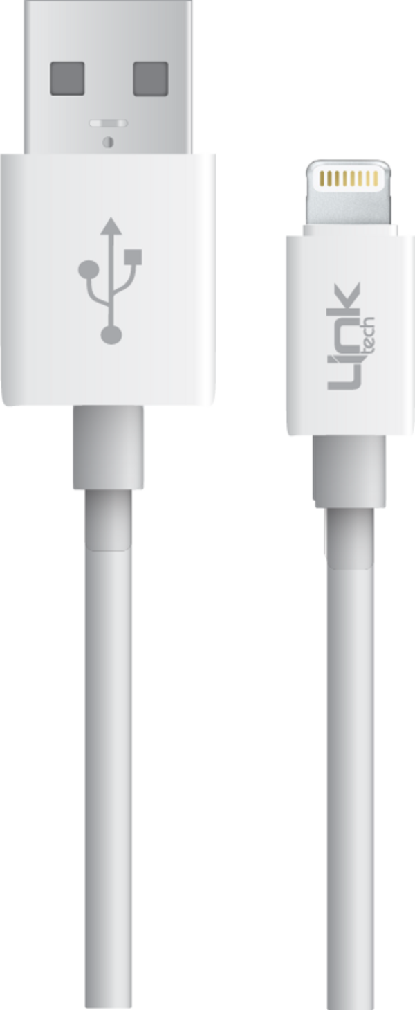 LinkTech K559 Lightning Şarj ve Data Kablosu 2.4A 1mt Beyaz - Image 1