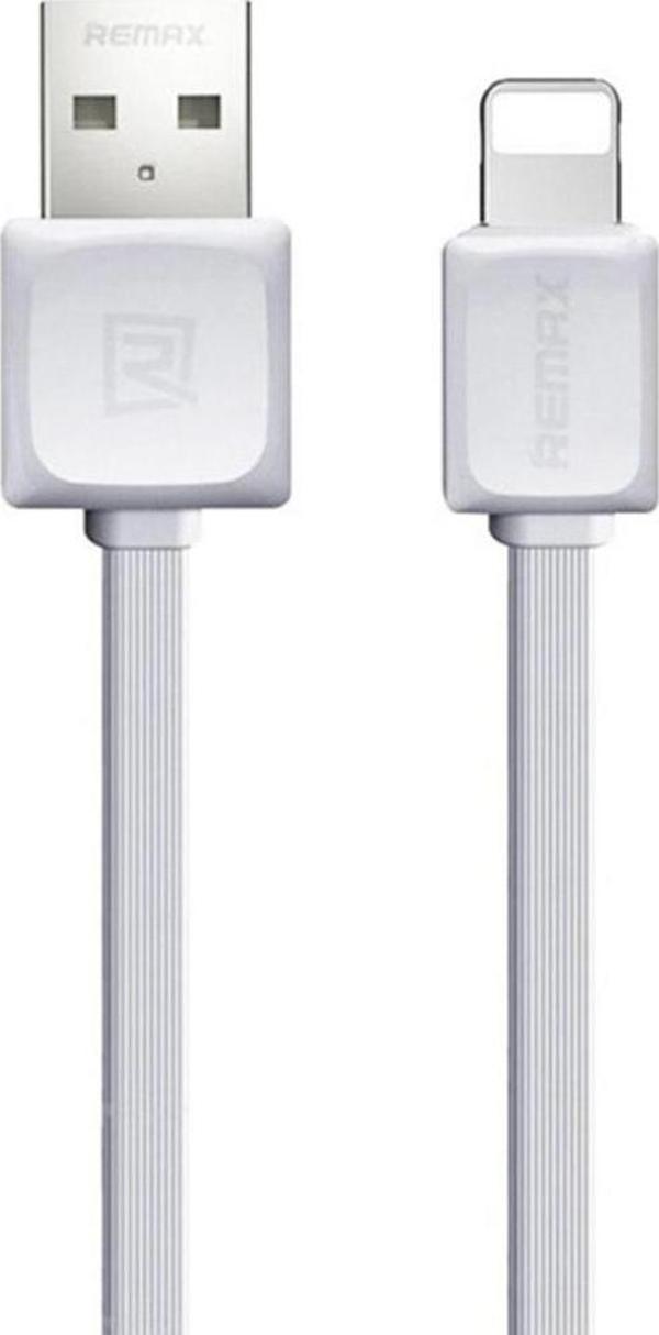 Remax Lightning USB Data Kablo 1mt 2.4A RC-129i Beyaz - Image 1