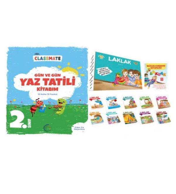 2. Sınıf Gün Ve Gün Yaz Tatili Kitabım Ve Laklak Hikaye Serisi 10 Kitap - Sema Sürmeli Ünlü - 5 Renk Yayınları - Image 1