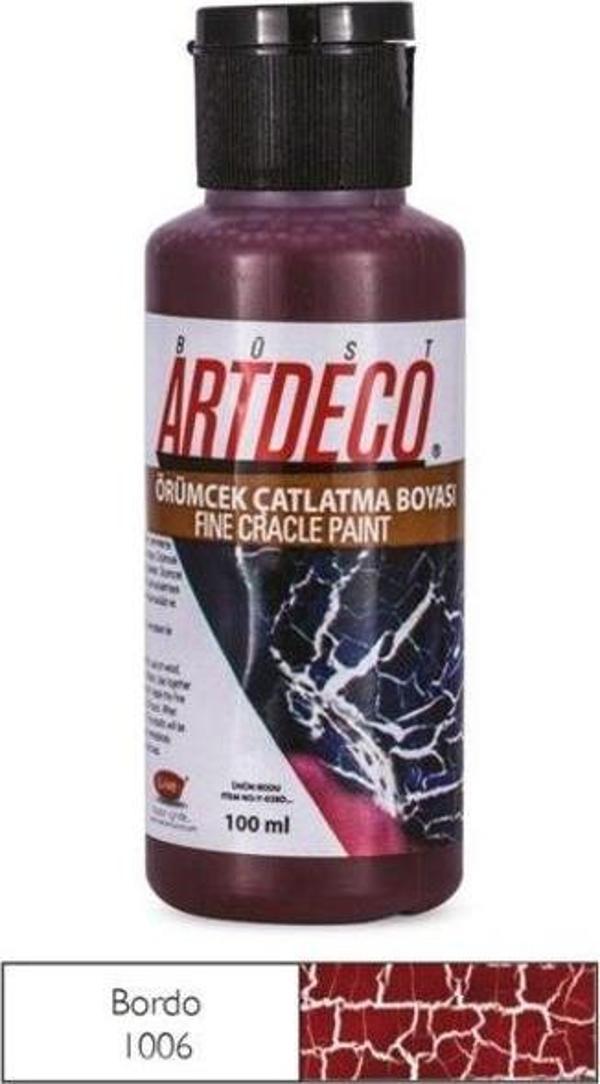 Artdeco Örümcek Çatlatma Boyası 1006 Bordo - Image 1
