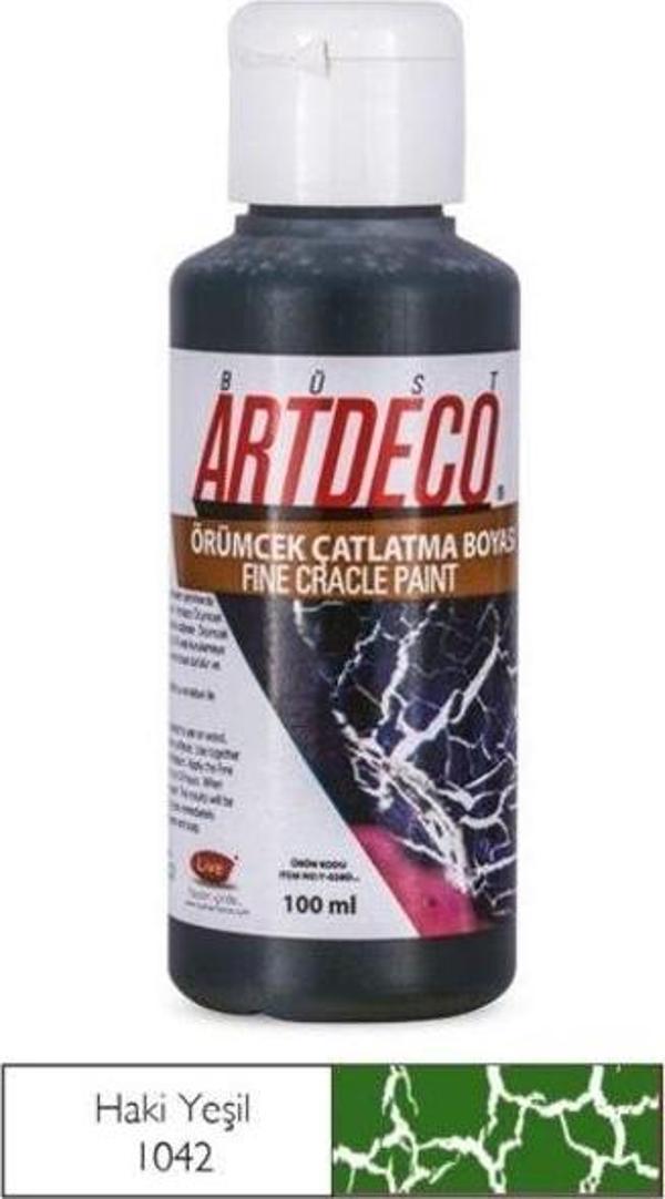 Artdeco Örümcek Çatlatma Boyası 1042 Haki Yeşil - Image 1