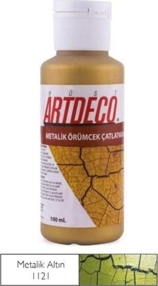 Artdeco Örümcek Çatlatma Boyası 1121 Metalik Altın - Image 1