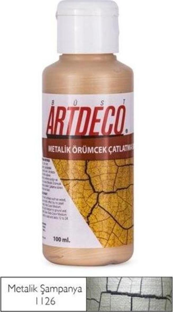Artdeco Örümcek Çatlatma Boyası 1126 Metalik Şampanya - Image 1