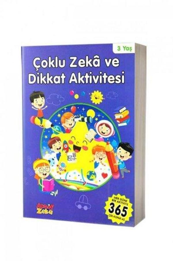 Çoklu Zeka ve Dikkat Aktivitesi 3 Yaş - Mavi Kitap - Aktif Zeka Yayınları - Image 1