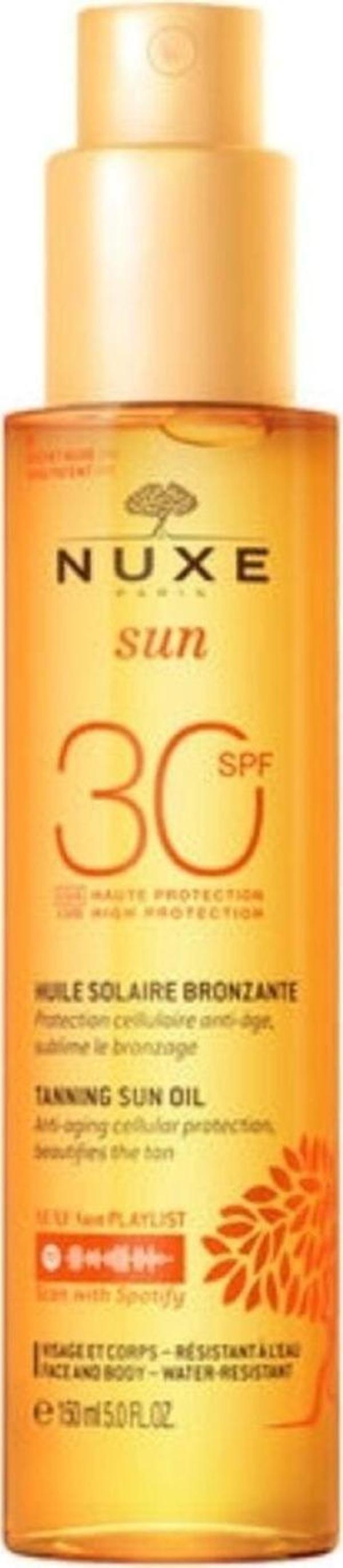 Nuxe Huile Solaire Spf 30 - Bronzing Face And Body Oil Spf 30 150Ml Pssn1794 - Image 1