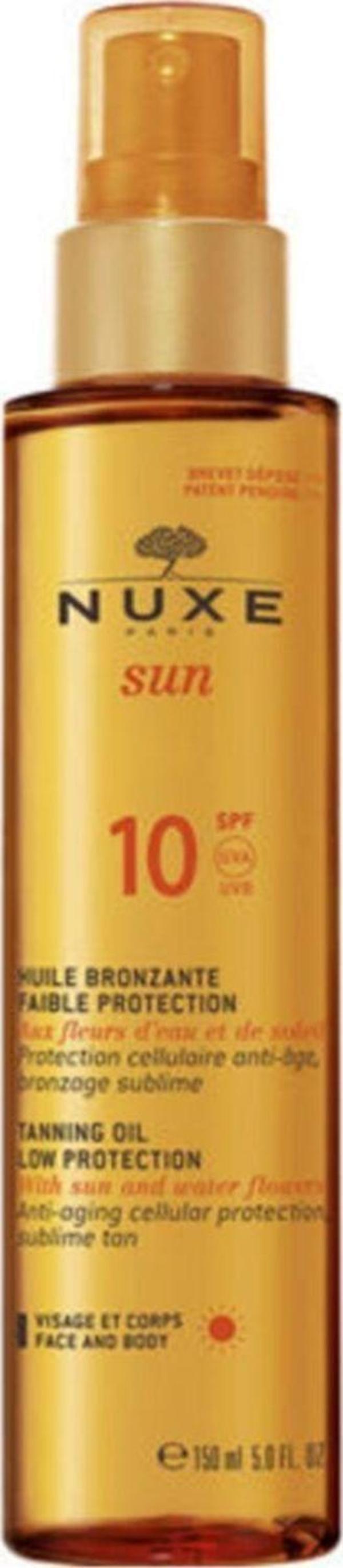 Nuxe Sun Huile Spf 10 Bronzlaştırıcı Yüz Ve Vücut Yağı 150 Ml - Image 1