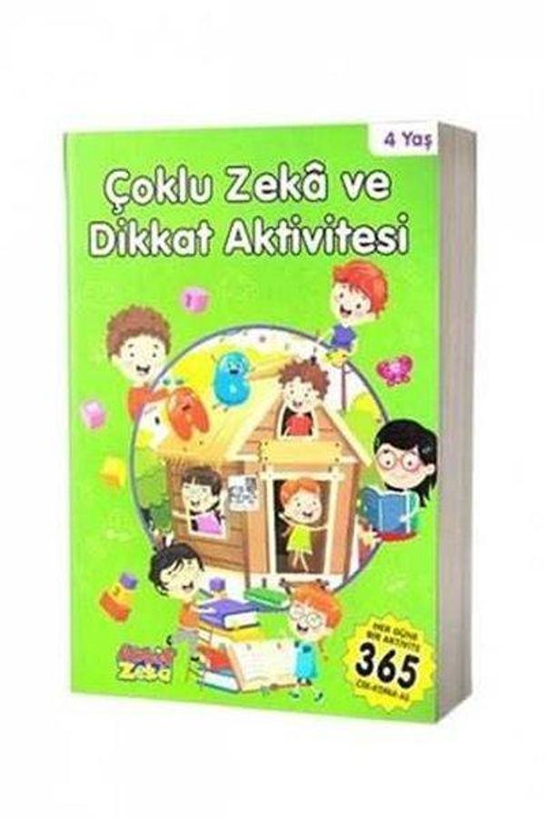 Çoklu Zeka ve Dikkat Aktivitesi 4 Yaş - Yeşil Kitap - Aktif Zeka Yayınları - Image 1