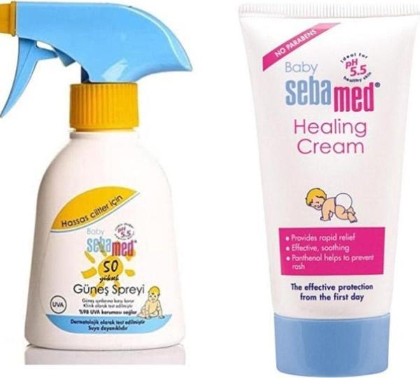 Sebamed Güneş Spreyi Spf 50 200 Ml Bebe Bez Bölgesi Bakım Kremi 50 Ml - Image 1
