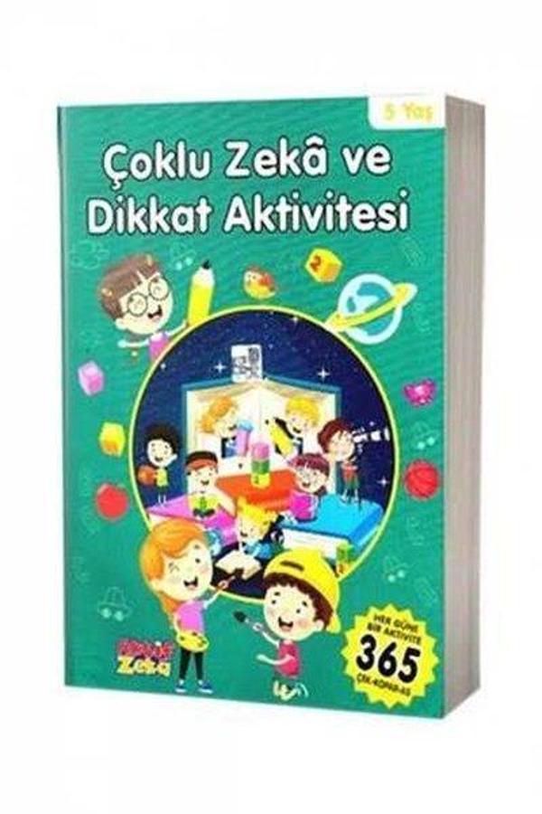 Çoklu Zeka ve Dikkat Aktivitesi 5 Yaş - Yeşil Kitap - Aktif Zeka Yayınları - Image 1