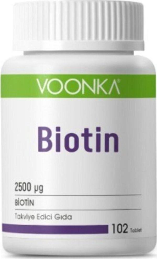 Voonka Cilt Bariyerinin Korunmasına Yardımcı Bıotın 102 Tablet  - Image 1