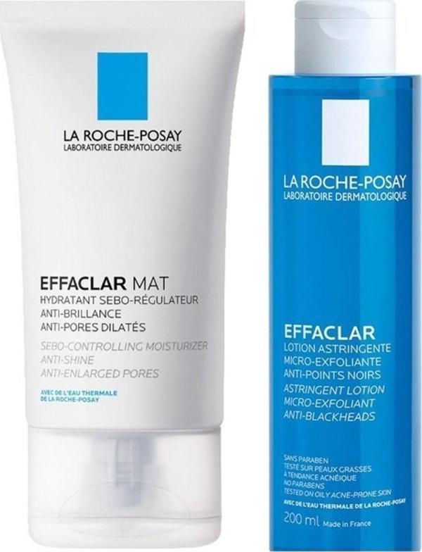 La Roche-Posay Effaclar Mat 40 Ml - Effaclar Yağlı Ciltler Için Mikro Soyucu Tonik 200 Ml - Image 1
