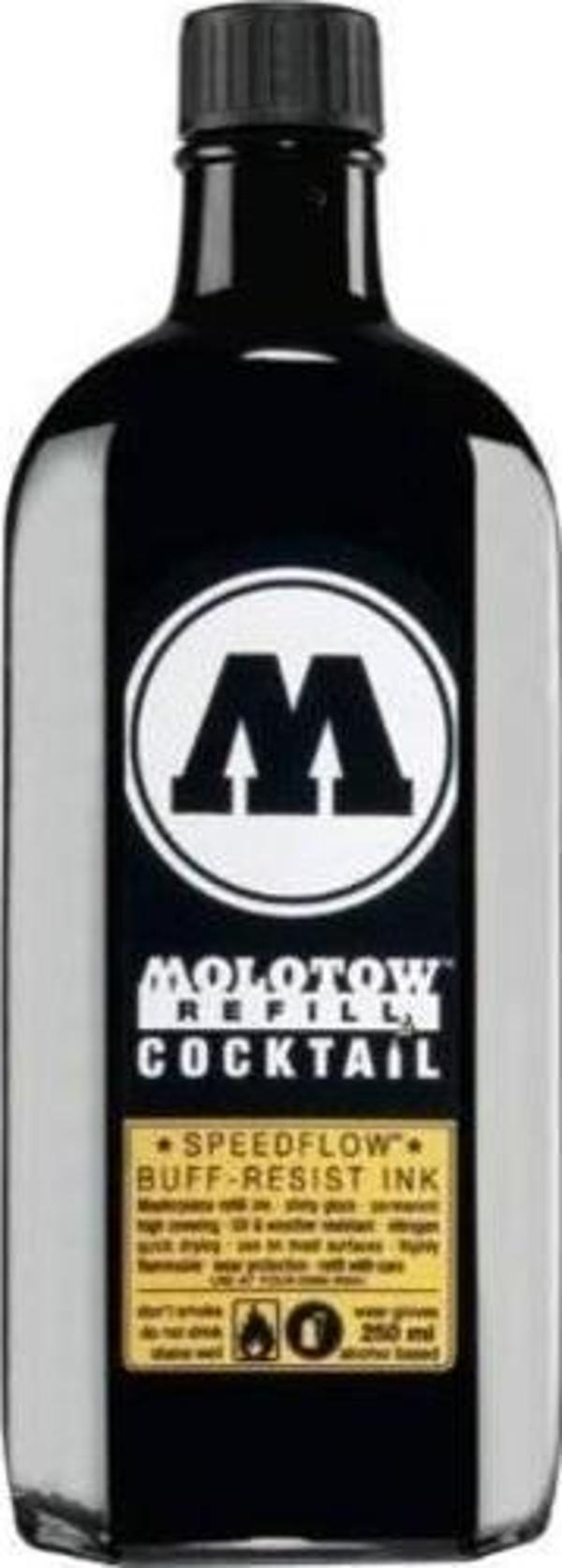 Molotow Refill Cocktail Speedflow Permanent Mürekkep Copper Black 250 ml. SİYAH - Image 1