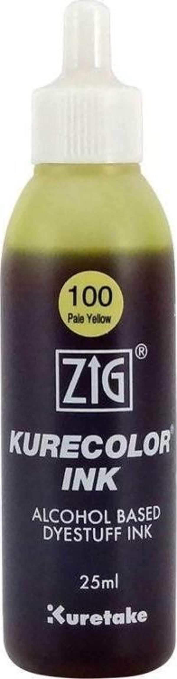 Zig Kurecolor Ink Alkol Bazlı Mürekkep 100 PALE YELLOW - Image 1
