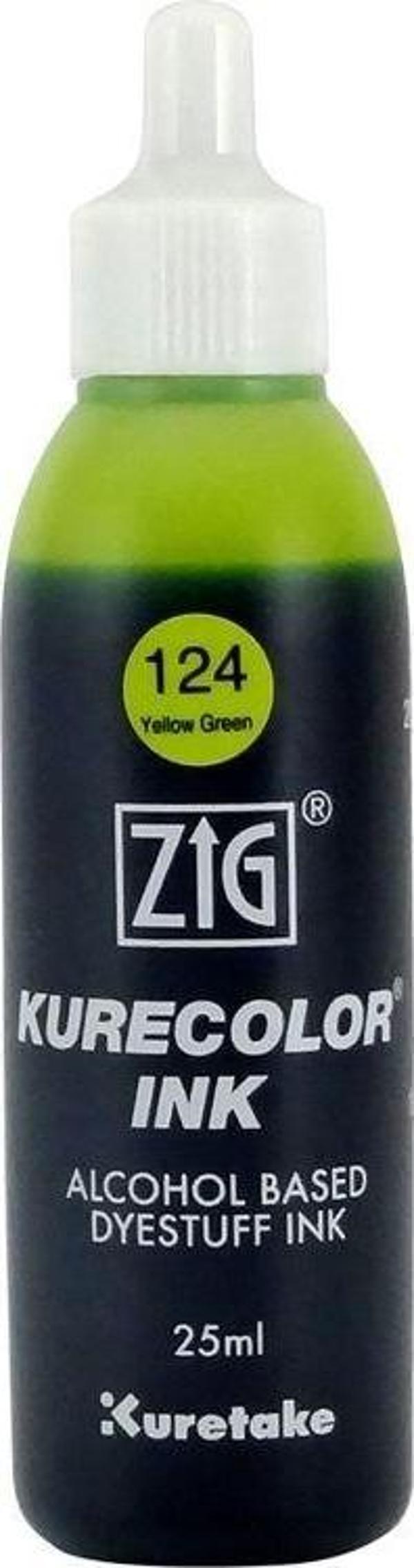 Zig Kurecolor Ink Alkol Bazlı Mürekkep (124) 125 YELLOWGREEN - Image 1
