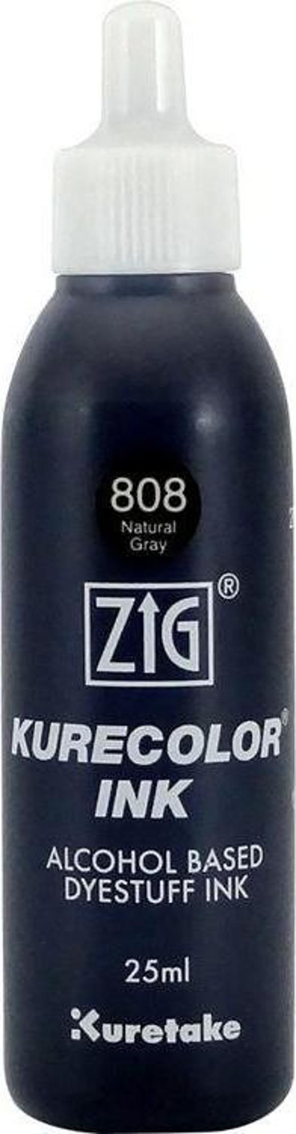 Zig Kurecolor Ink Alkol Bazlı Mürekkep 808 NATURAL GRAY - Image 1