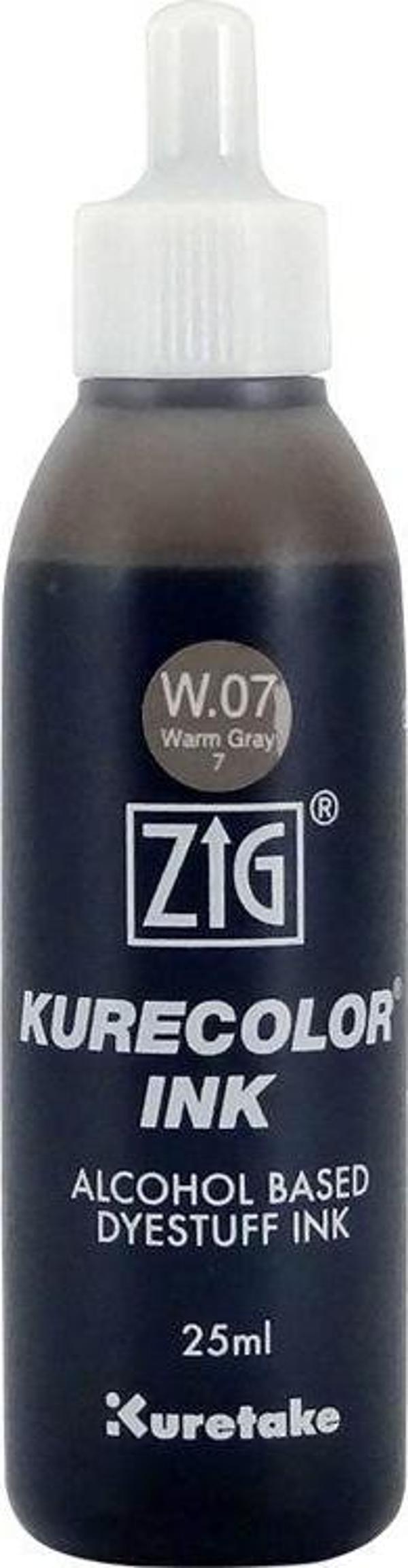 Zig Kurecolor Ink Alkol Bazlı Mürekkep W07 WARM GRAY 7 - Image 1
