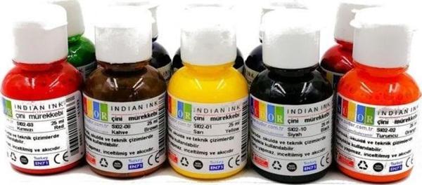 Südor Çini Mürekkebi 10 Renk x 25 ml - Image 1