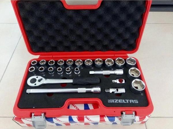 İzeltaş 1113002024 1/2" Altı Köşe Lokma Anahtar Takımı 24 Parça - Image 1