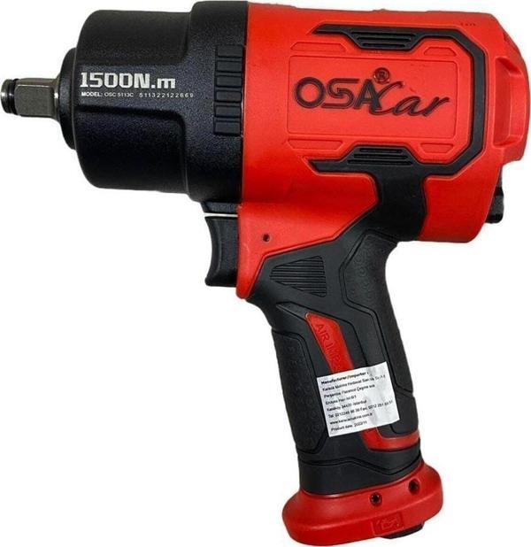 Osacar Osc 5113C 1/2" Kırmızı Havalı Kompozit Somun Sökme Makinesi - Image 1