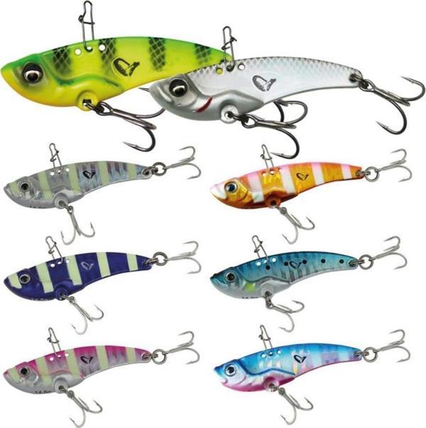 Savage gear 3D VIB Blade 3,5 cm 4gr Suni Yem Purple Zebra Glow - Image 1