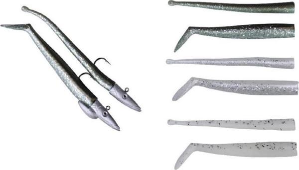 Savage Gear Mini Sandeel Kit 10ad 2 Kafa+8 Kuyruk Suni Yem Sandeel - Image 1