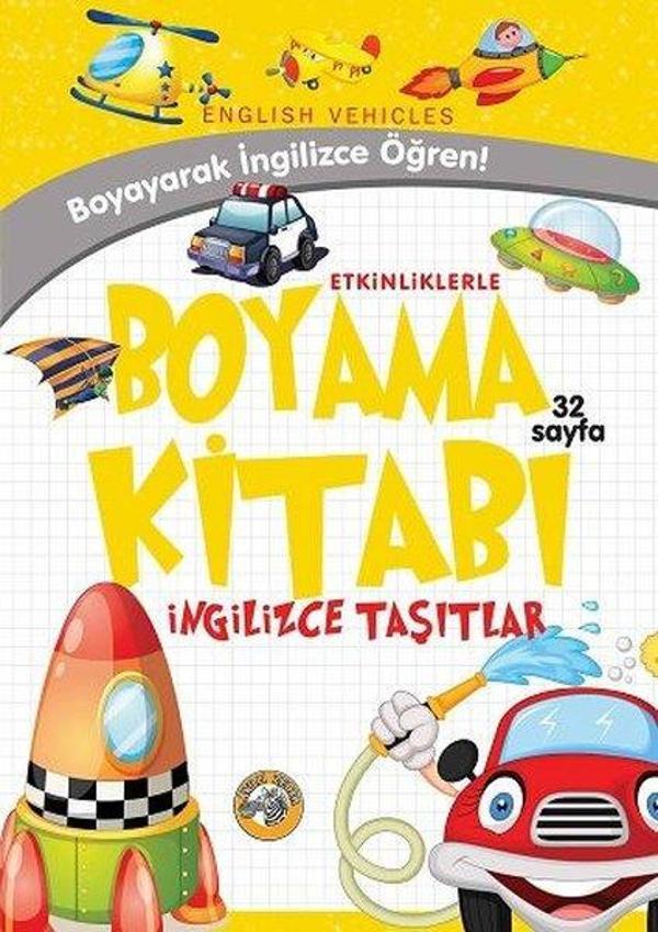 Taşıtlar - Etkinliklerle Boyama Kitabı İngilizce - Akıllı Zebra - Image 1