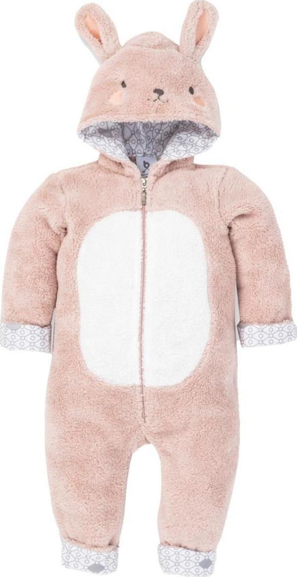 Gezenbebe Hero Kahraman Kapüşonlu Welsoft Bebek Tulum (12-18 ay) Bunny - Image 1