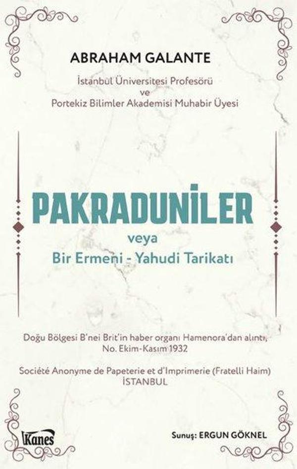 Pakraduniler veya Bir Ermeni-Yahudi Tarikatı - Kanes Yayınları - Image 1