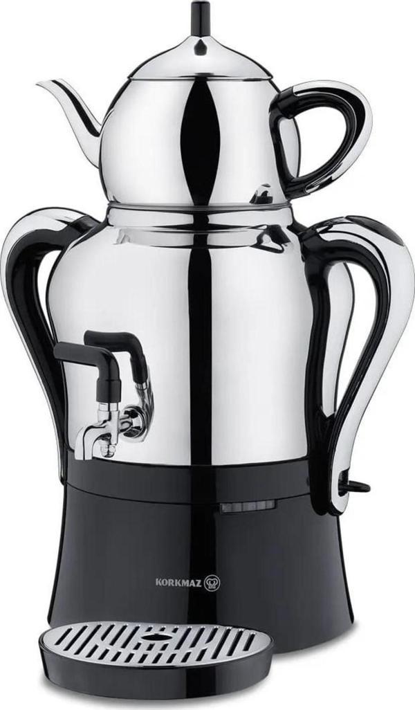 Korkmaz A842 Çaykolik-2 Semaver Inox/Krom - Image 1
