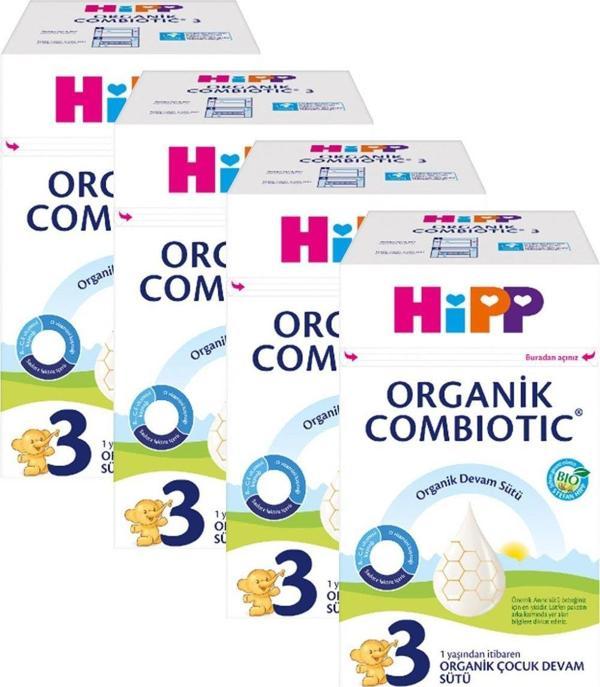 Hipp 3 Combiotic Organik Devam Sütü 600 gr X 4 Adet - Image 1