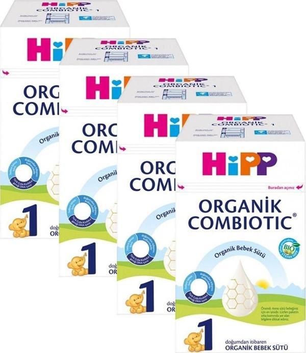 Hipp 1 Organik Bebek Sütü Combiotic 600 gr X 4 Adet - Image 1