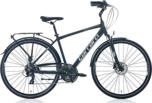CARRARO ELITE 706 ERKEK ŞEHİR BİSİKLETİ 480H HD 28 JANT 21 VİTES MAT SİYAH GRİ KROM - Image 1