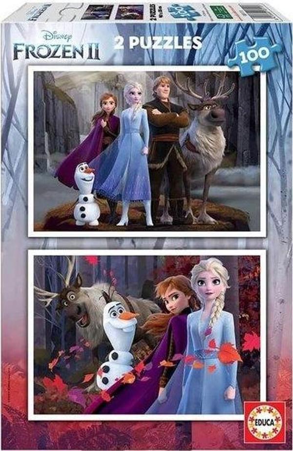 Educa Frozen 2 Fsc 2x 100 Parça Puzzle - Image 1