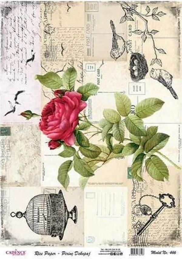 Cadence Pirinç Dekopaj Kağıdı Model 446 - Image 1
