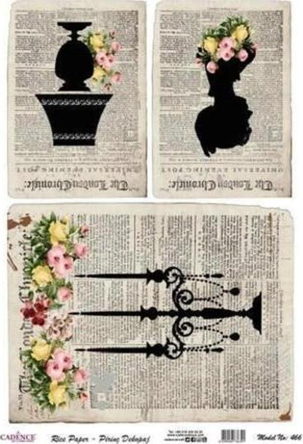 Cadence Pirinç Dekopaj Kağıdı Model 466 - Image 1