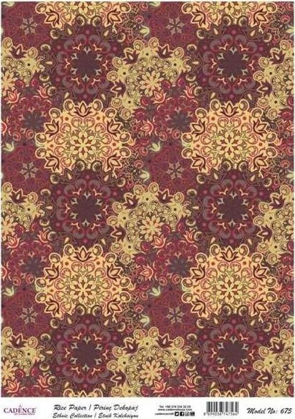 Cadence Pirinç Dekopaj Kağıdı Etnik Koleksiyon Model 675 - Image 1