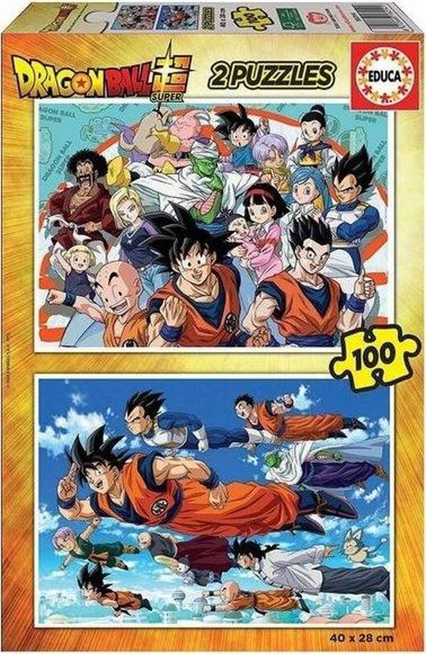 Educa Dragon Ball Fsc 2x 100 Parça Puzzle - Image 1