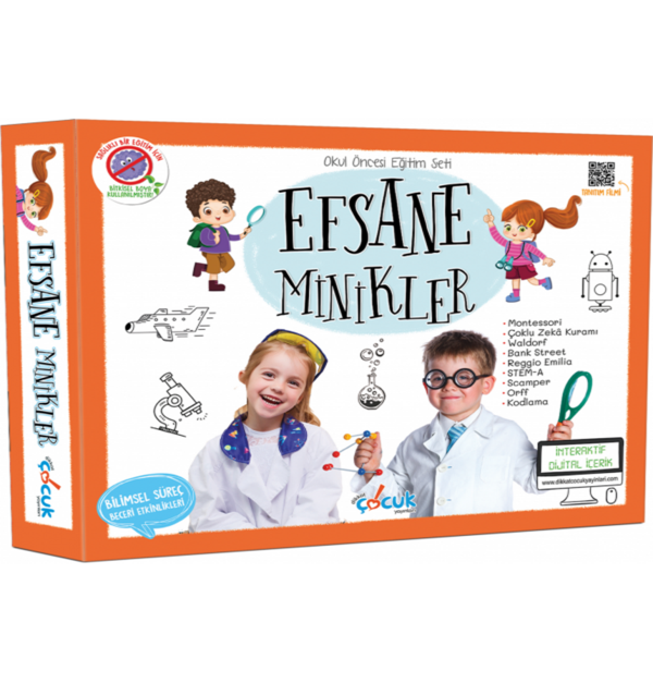 Dikkat Çocuk Yayınları Efsane Minikler Okul Öncesi Eğitim Seti - Doku Aes Yayınları - Image 1