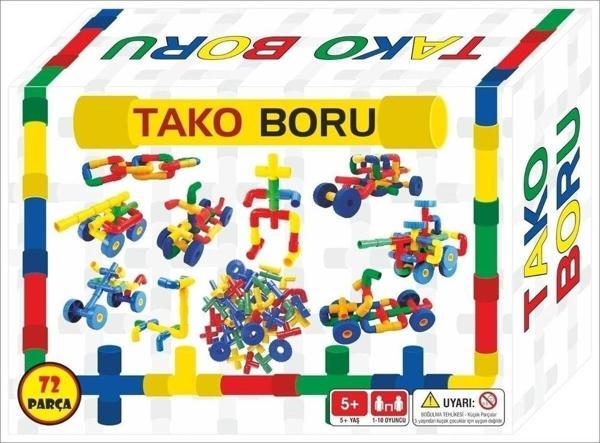Zekice Tekerlekli Boru Lego 72 Parça Tako Boru - Image 1