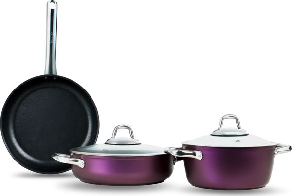 LEGGNO MDY2828SET05PL MASTER DAILY 5 PARÇA SET METALİK MOR - Image 1