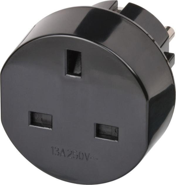 Brennenstuhl İngiltere Fiş Sistemine Uyumlu IP20 Lisanslı Topraklı Travel Adaptör - Image 1