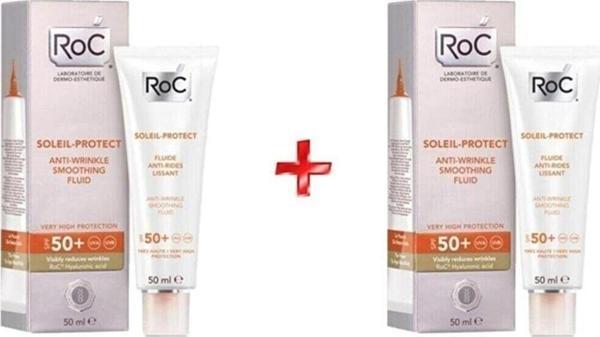 Roc Soleil-Protect Anti-Brown Spot Leke Karşıtı Güneş Bakım Kremi SPF50 50ML 2li Set - Image 1