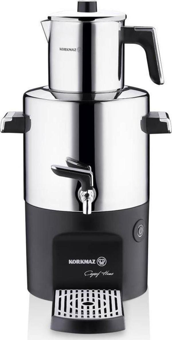 Korkmaz A844-01 Çayşef Home Semaver Inox/Parlak  - Image 1