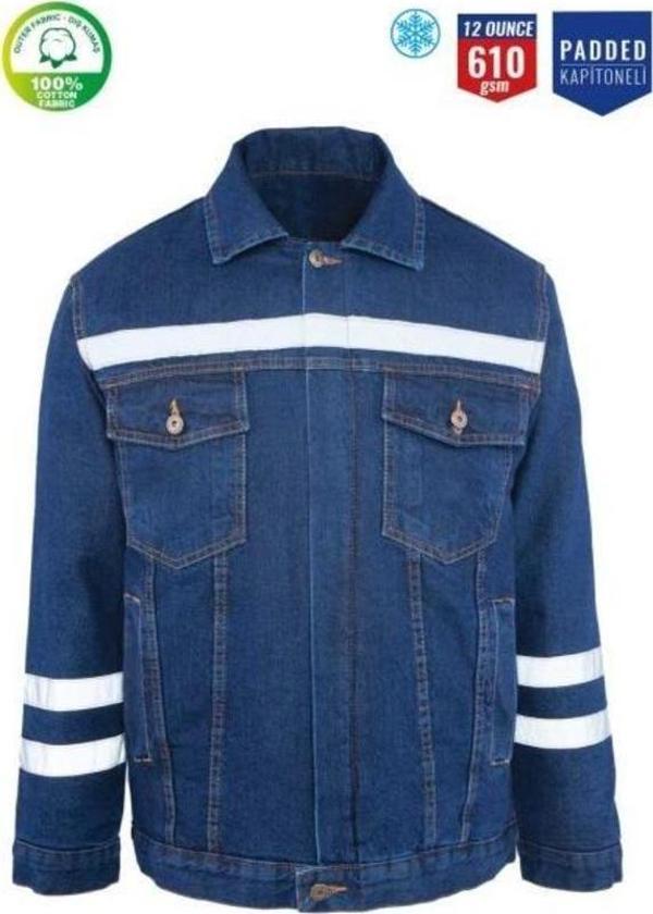 Kot İş Montu Kapitoneli Myform 3110 Sona Denim 12 Ons Renk Mavi - Image 1