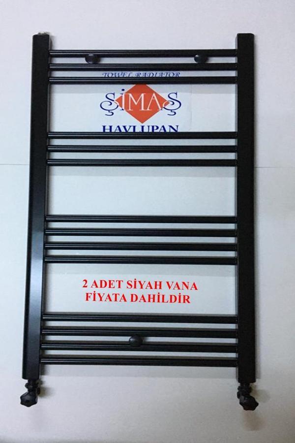 500x1000 14 BORULU SİYAH HAVLUPAN + 2 ADET VANASI SİYAH - Image 1