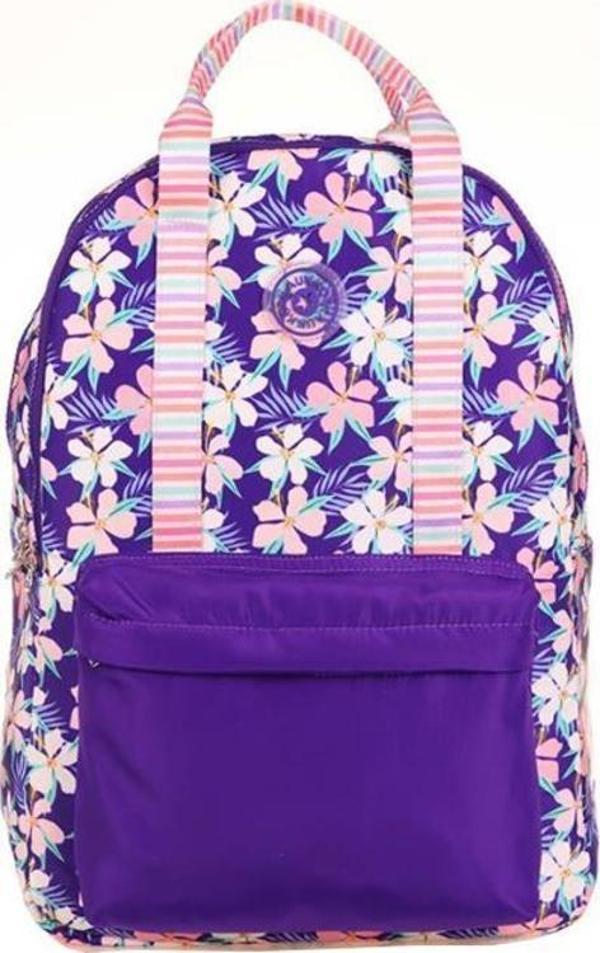 Kaukko Double Stripe Sırt Çantası Mor K1758 - Image 1